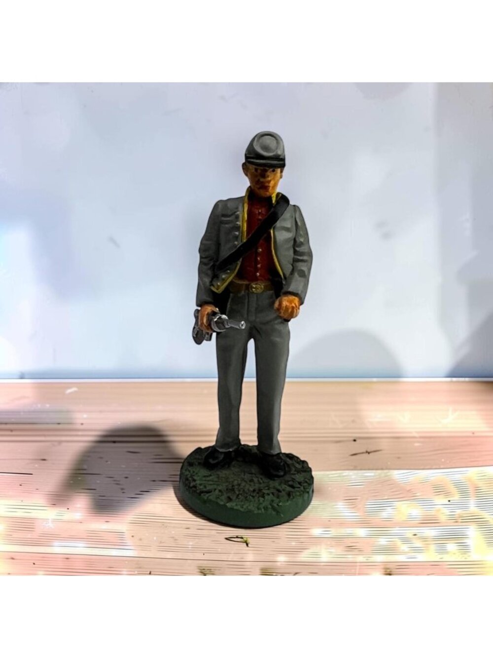 1863 Civil War Morgans Raiders Confederate Soldier Metal Figurine By AMHS 1983